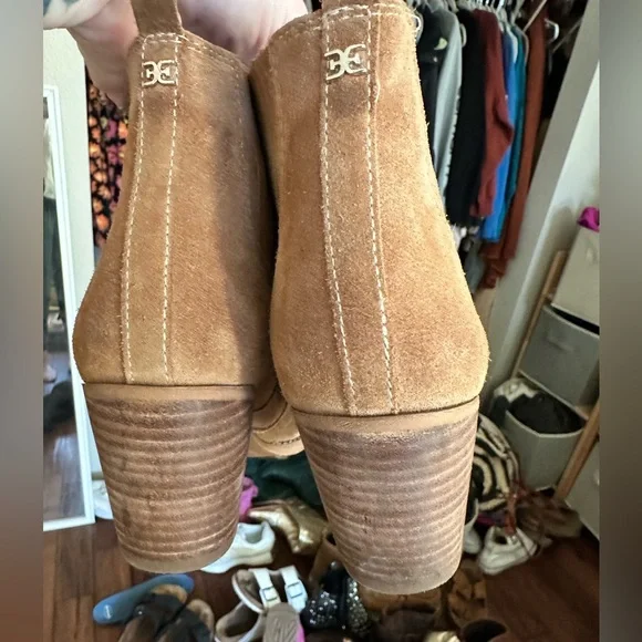 Sam Edelman for free people tan Winona ankle boots size 8.5 but run closer to 9 - Picture 9 of 9